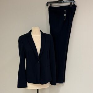 Akris Punto Navy Blue Women's Pantsuit, Size 10